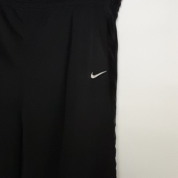 Nike Hoops Black Gray Baggy Y2k Vintage Trackpants Mens 34 Reversible - Picture 8 of 13